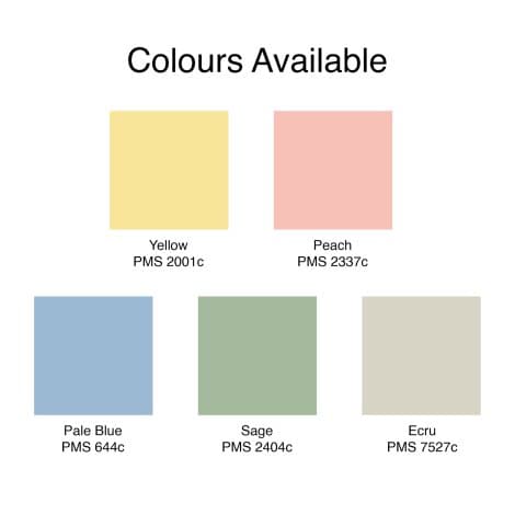 Colours available