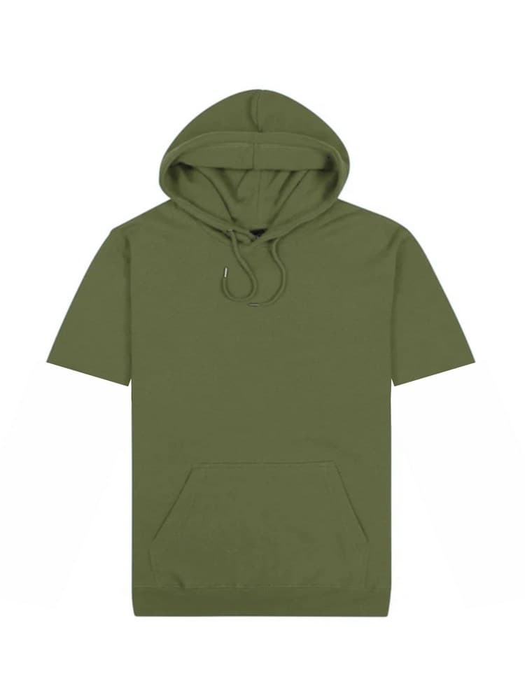 Short-Sleeved Origin Hoodie Khaki