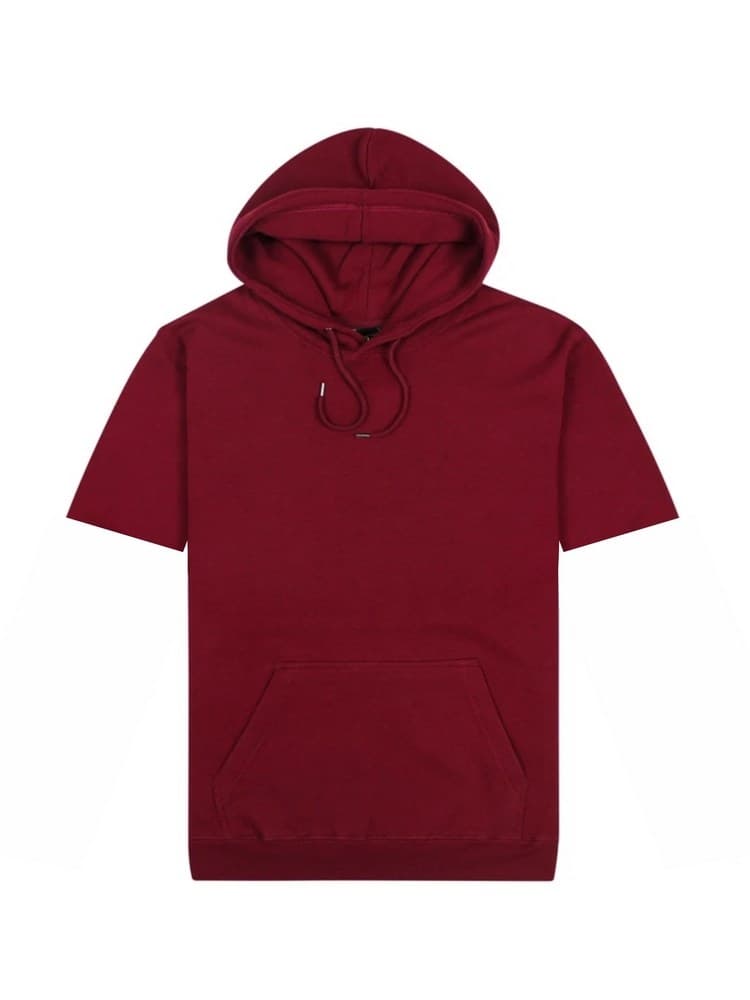 Short-Sleeved Origin Hoodie Maroon