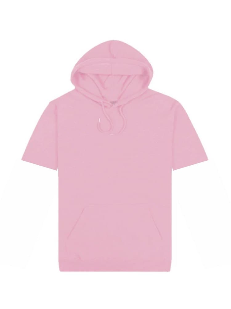 Short-Sleeved Origin Hoodie Pale Pink