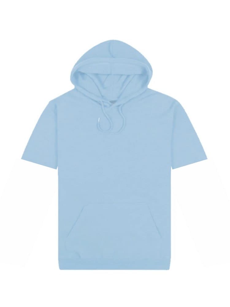 Short-Sleeved Origin Hoodie Pale Sky