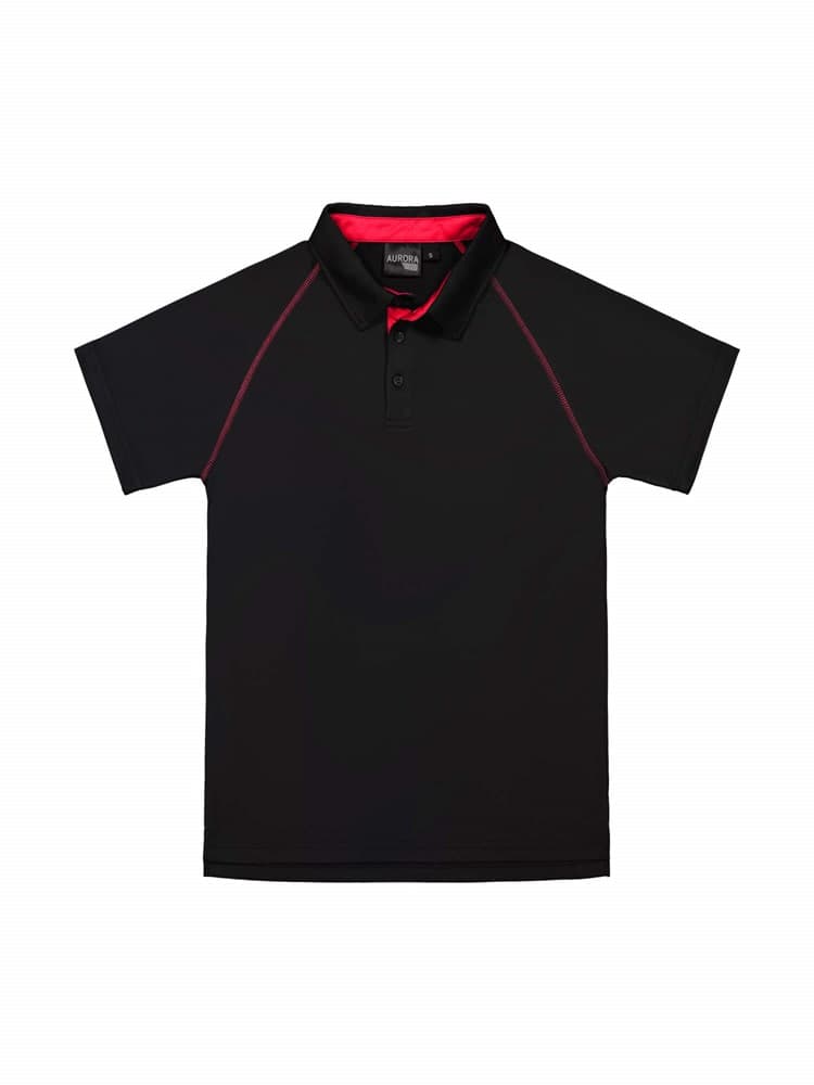 XT Performance Polo - Kids Black/Red