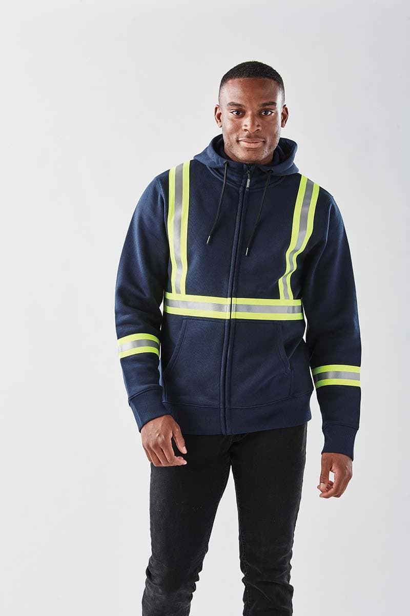 MENS OMEGA REFLECTIVE ZIP HOODY
