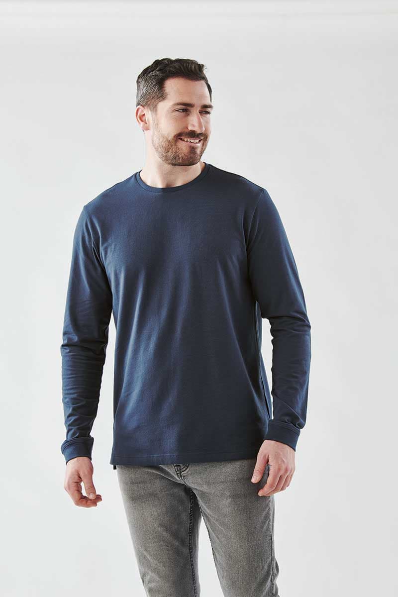 MENS MONTEBELLO L/S TEE WHITE-XS