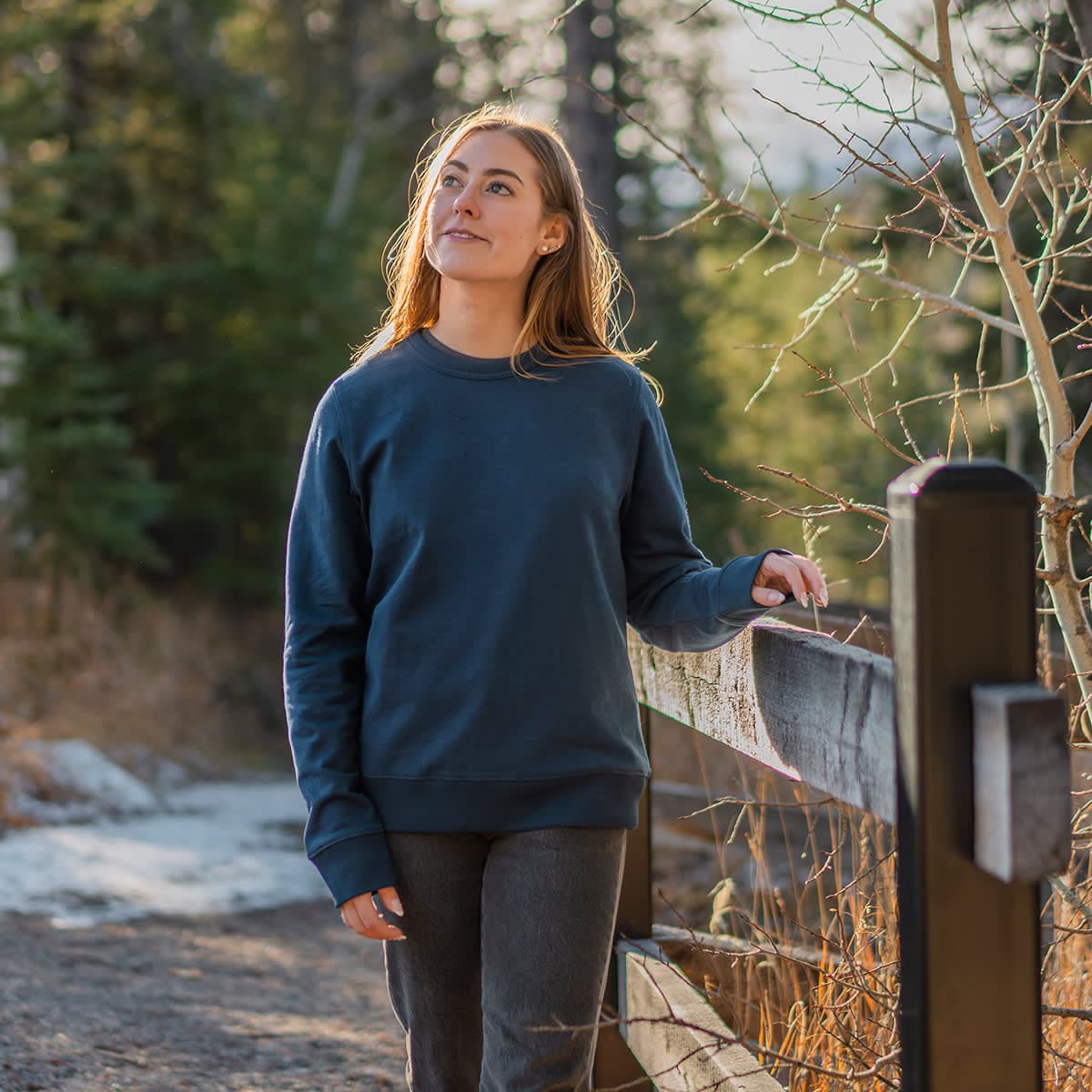 WOMEN'S STOCKTON FLEECE CREW NECK