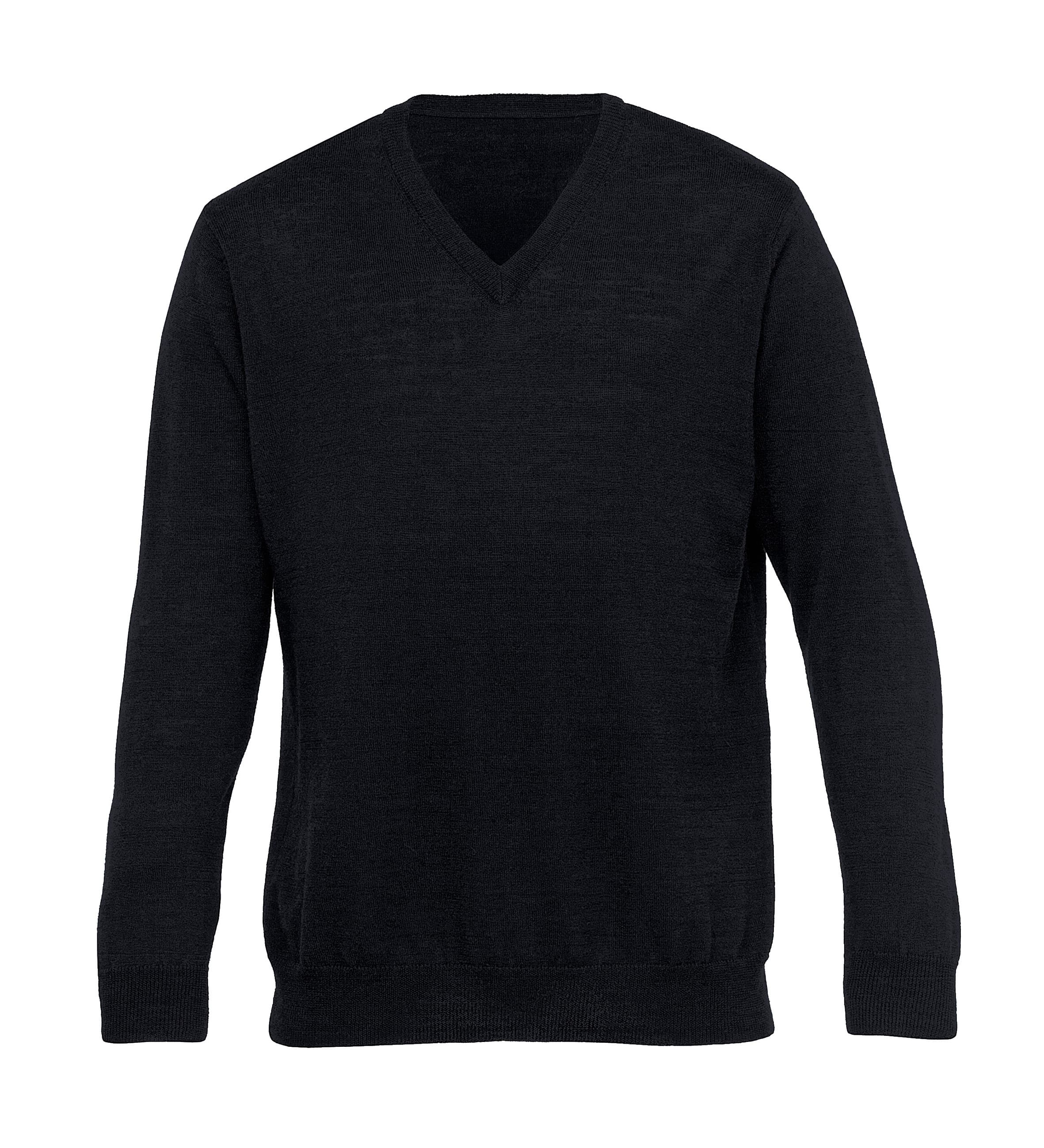 Merino Detailed Vee Pullover - Mens