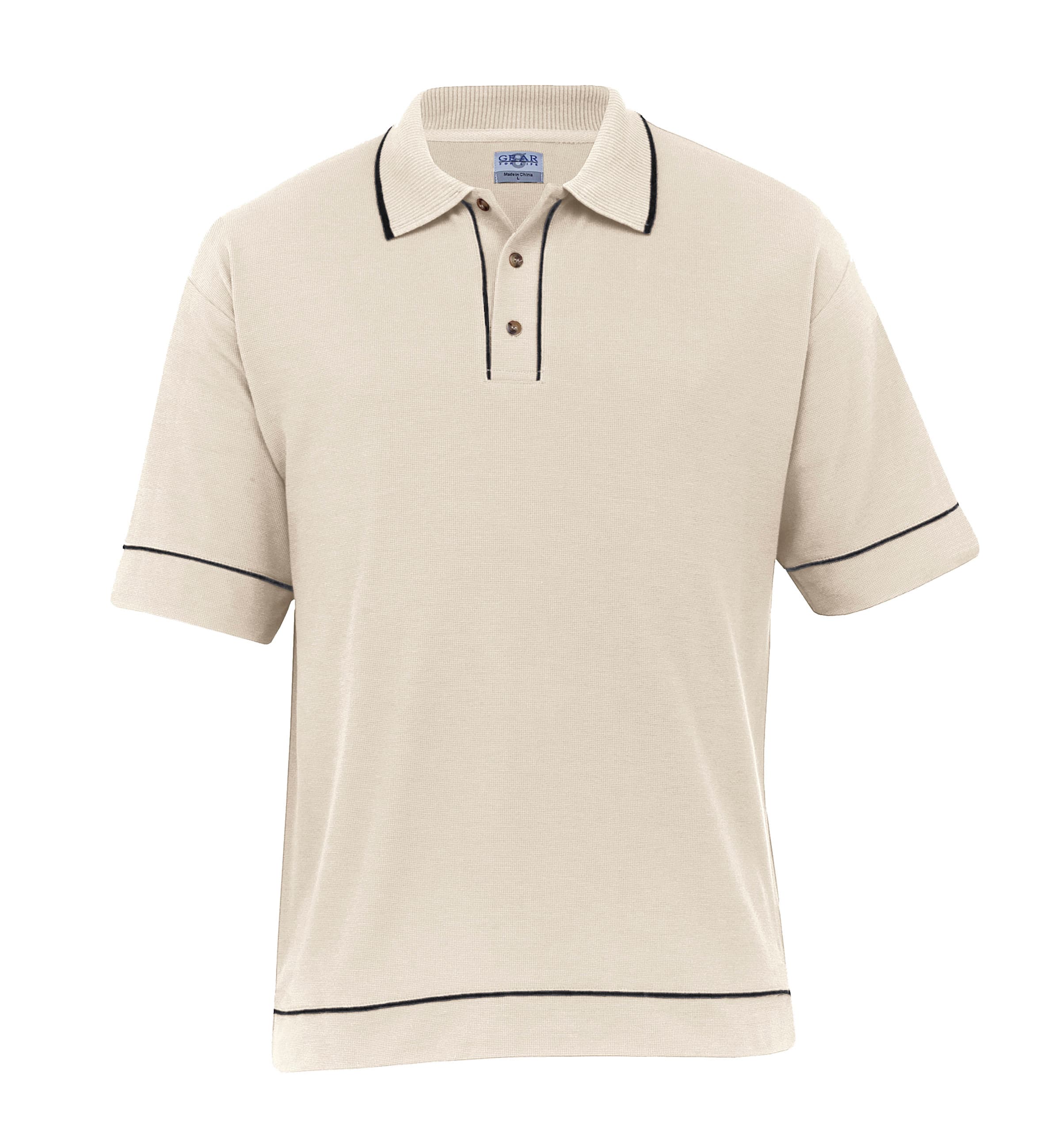 Retro Waffle Polo - Mens