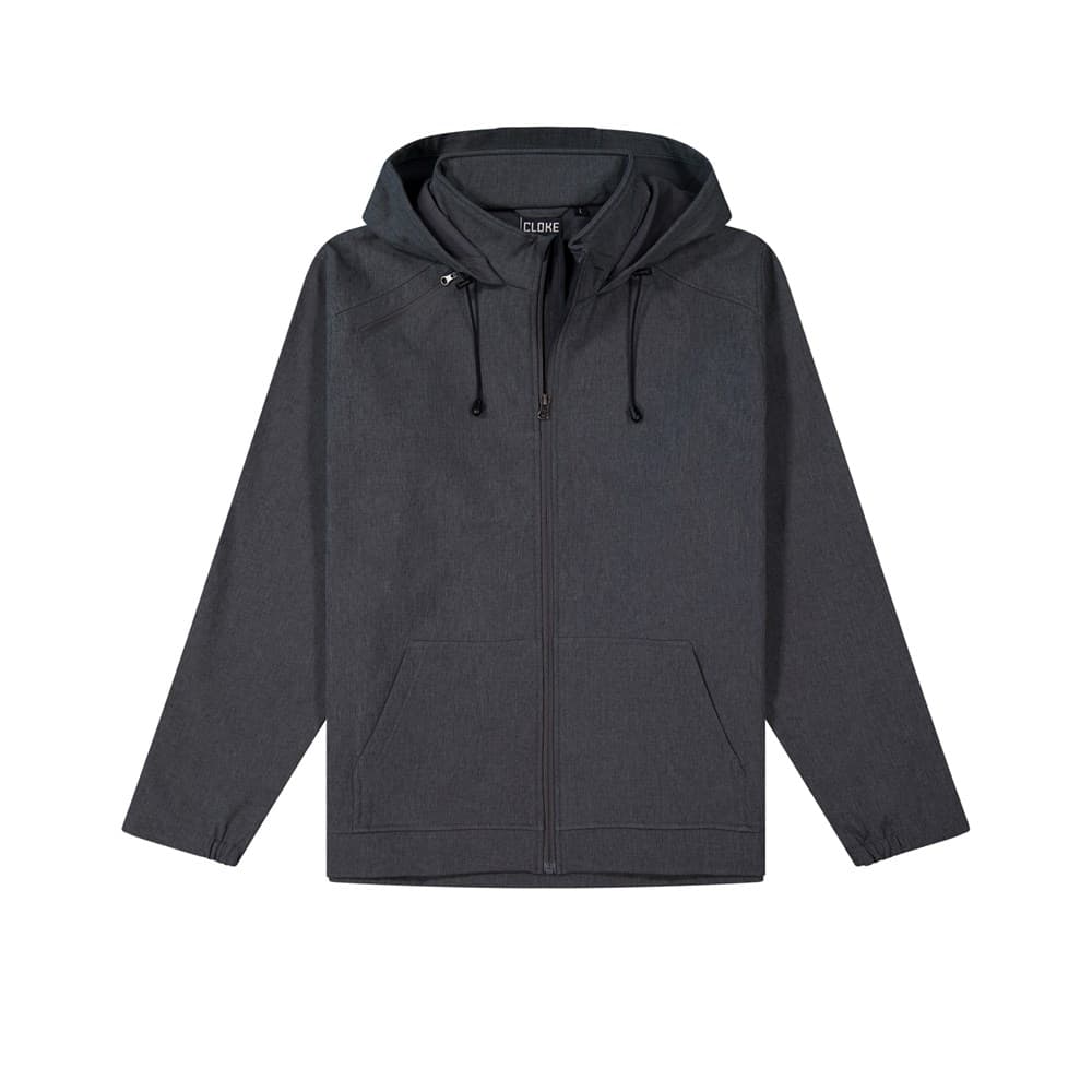 Tutoko Softshell Hoodie Charcoal Marle