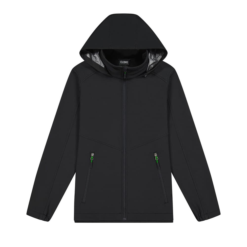 Aspiring Jkt Wmns - Contrast Zip Pulls Black/Kelly