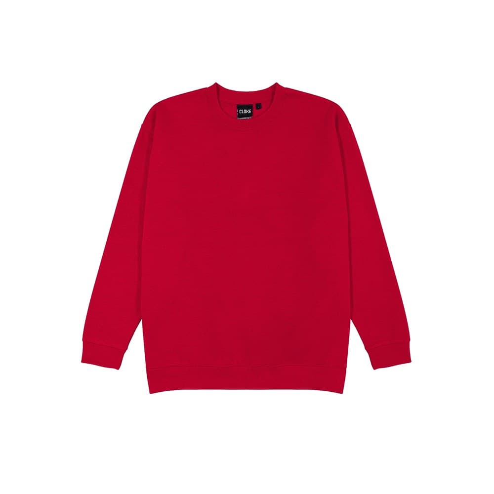 Standard Crew Neck Sweat Red