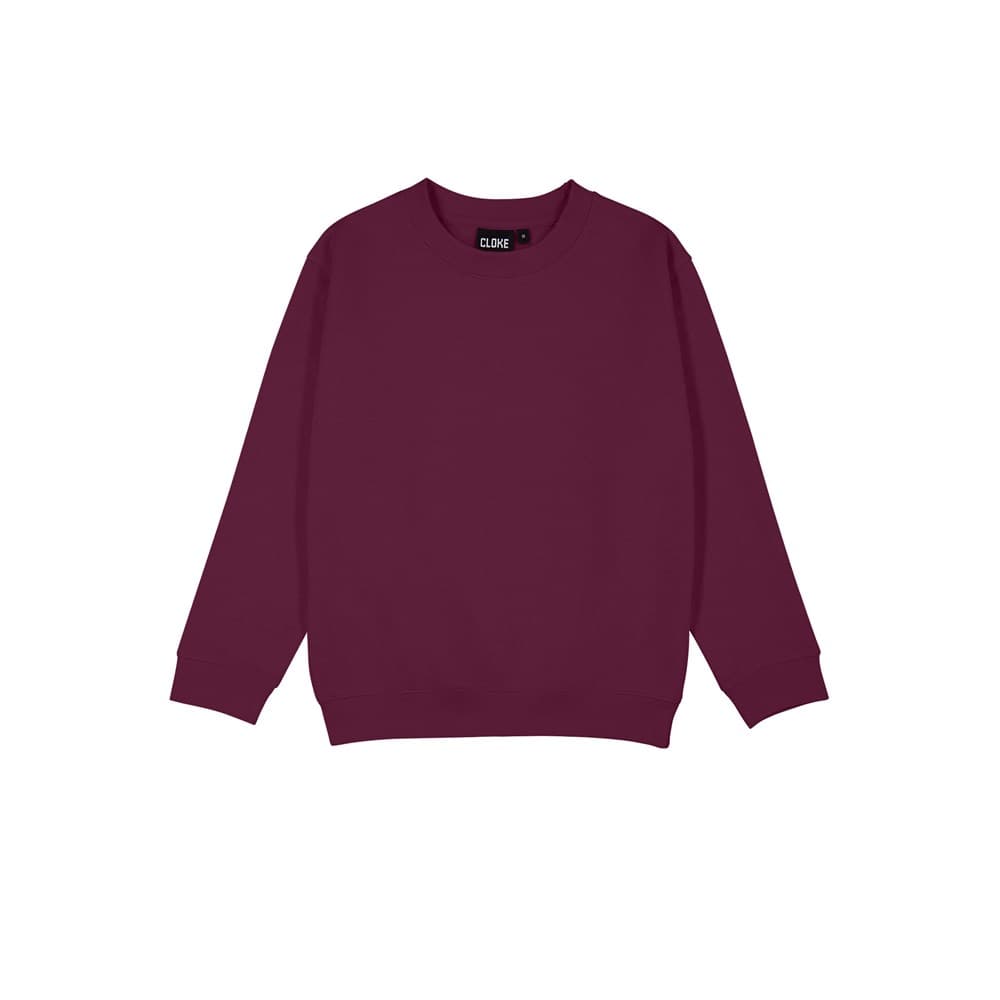 Standard Crew Neck Sweat - Kids Maroon