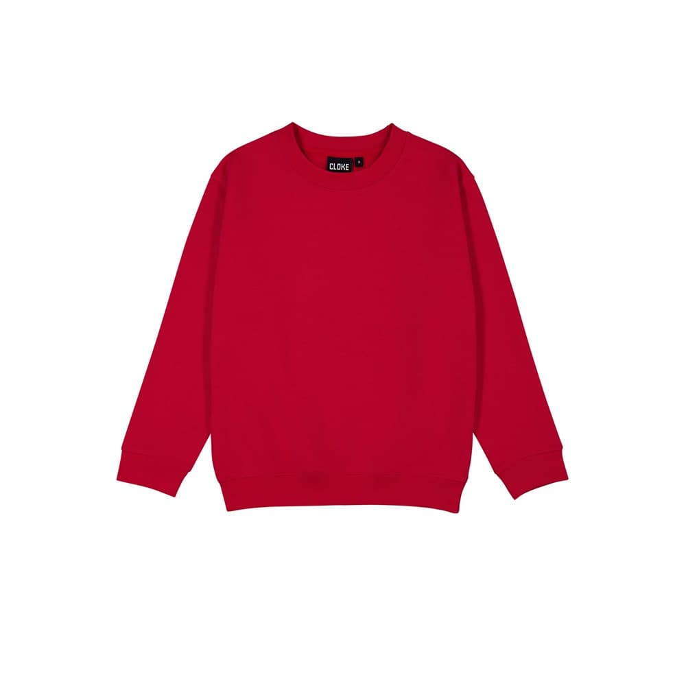 Standard Crew Neck Sweat - Kids Red