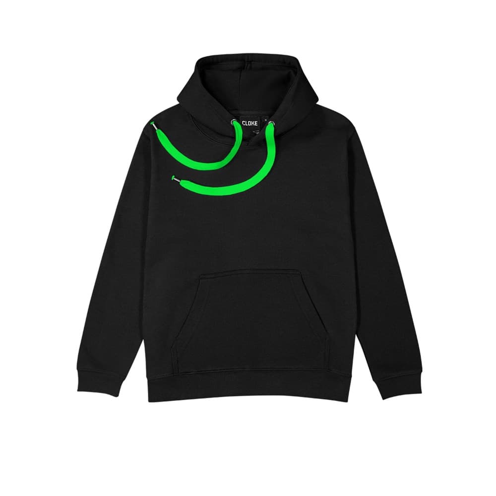 ColourMe Hoodie - Kids Black/Neon Green