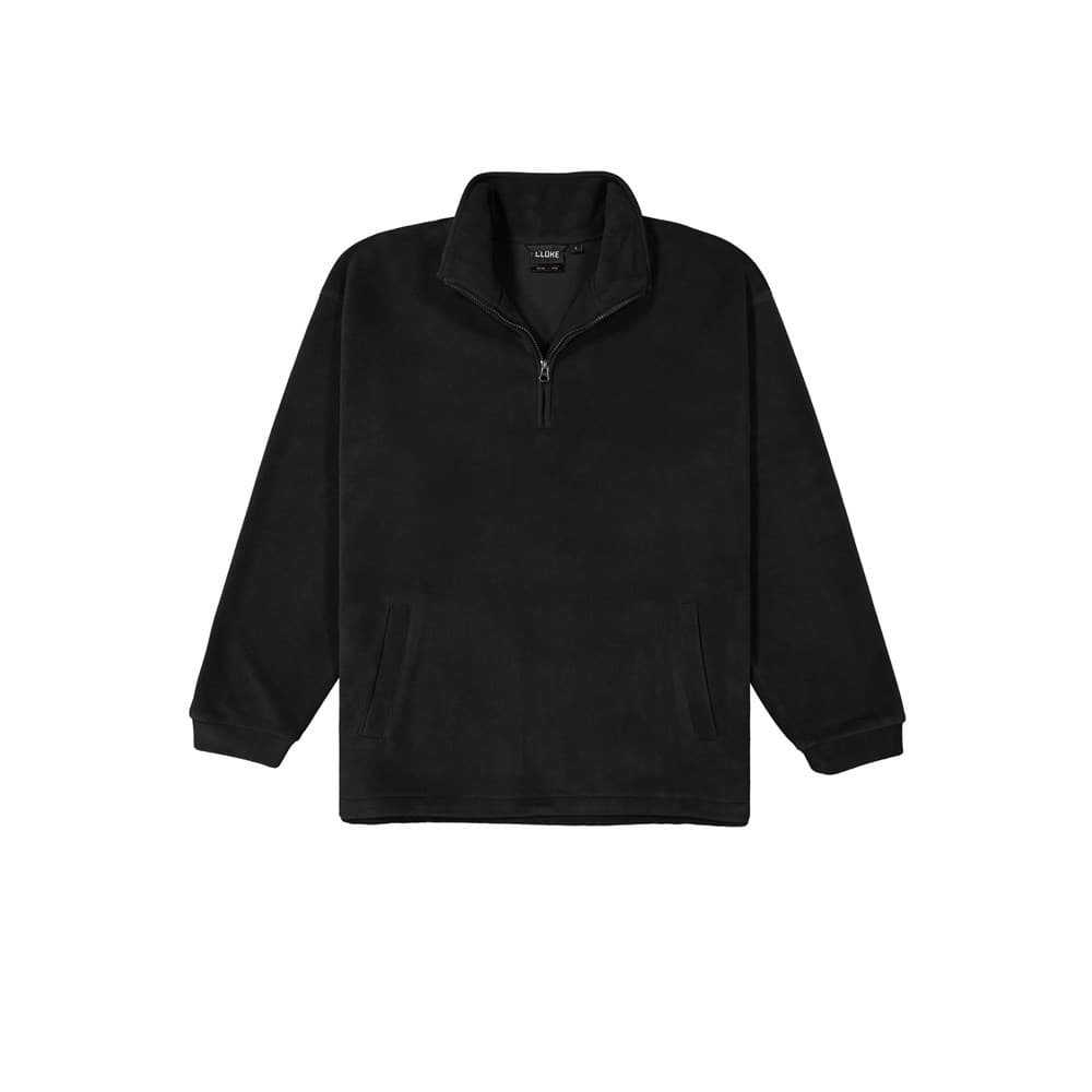 Microfleece Half Zip Top Black