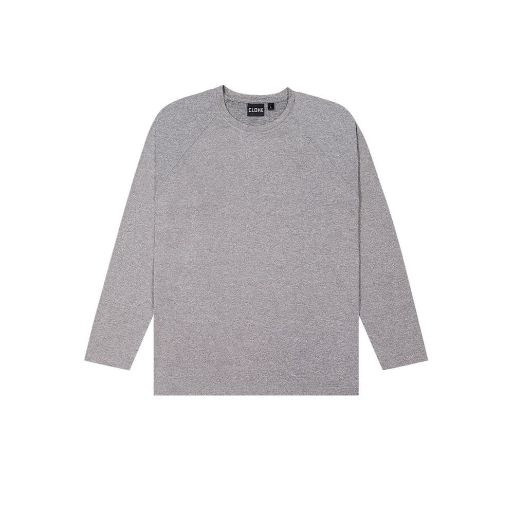 Adults Stadium LS Tee Grey Marle