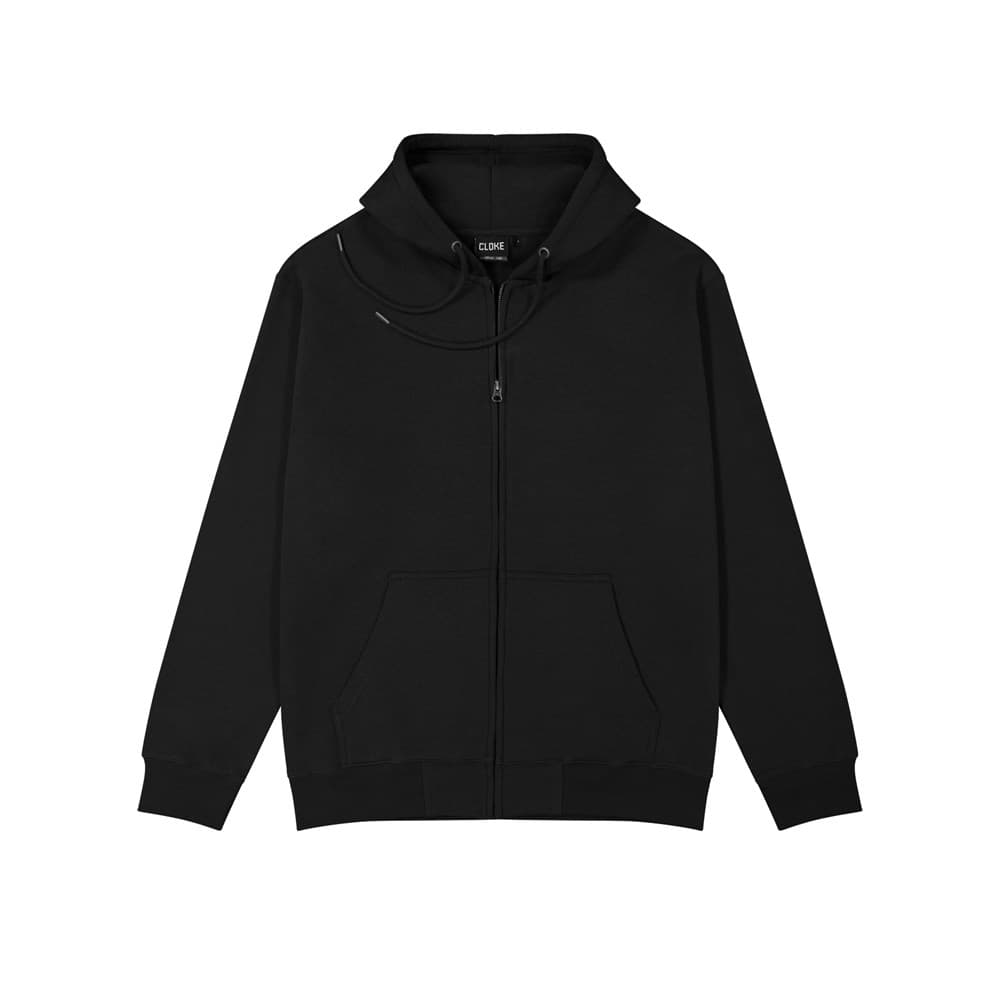 Campfire Zip Hoodie V2 - Mens Black