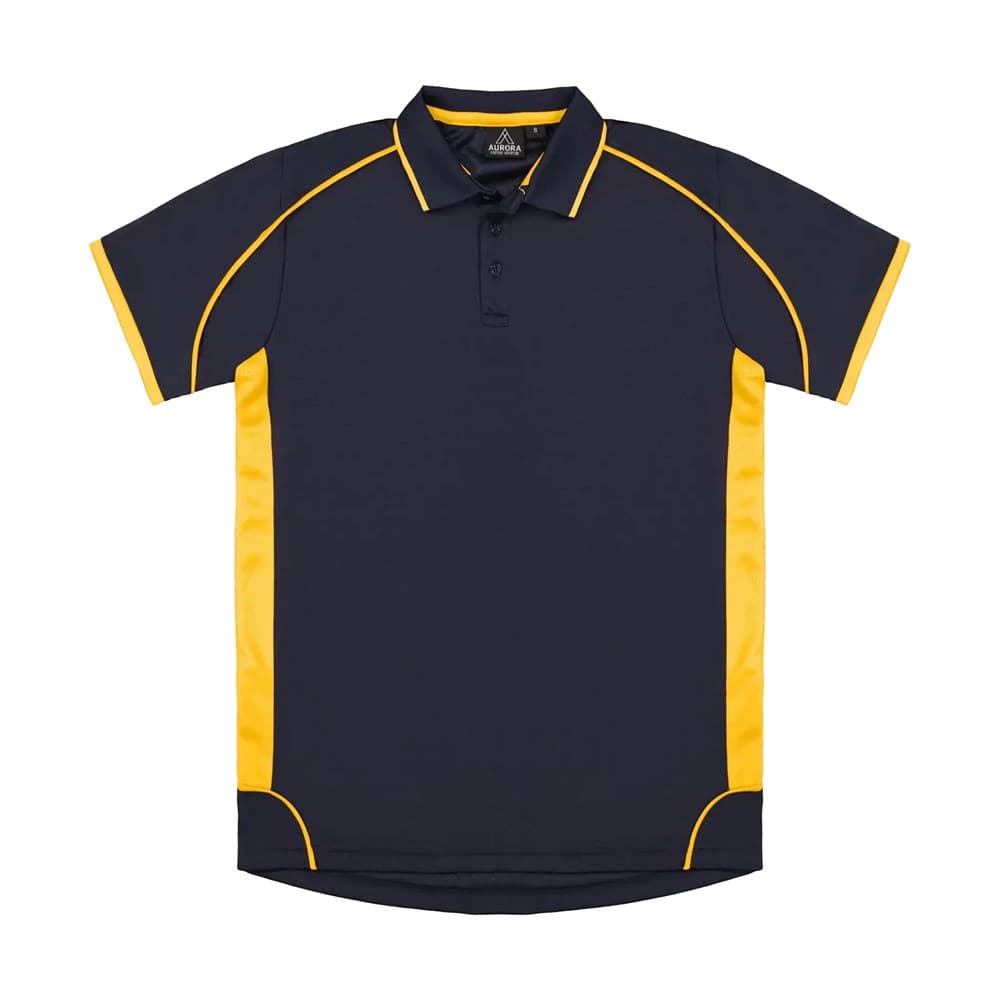 Matchpace Polo - Kids Navy/Gold