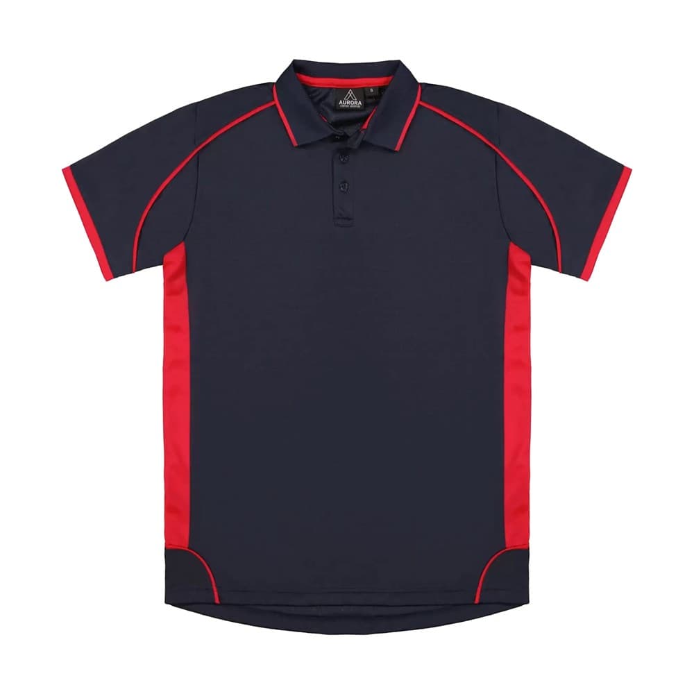 Matchpace Polo - Kids Navy/Red