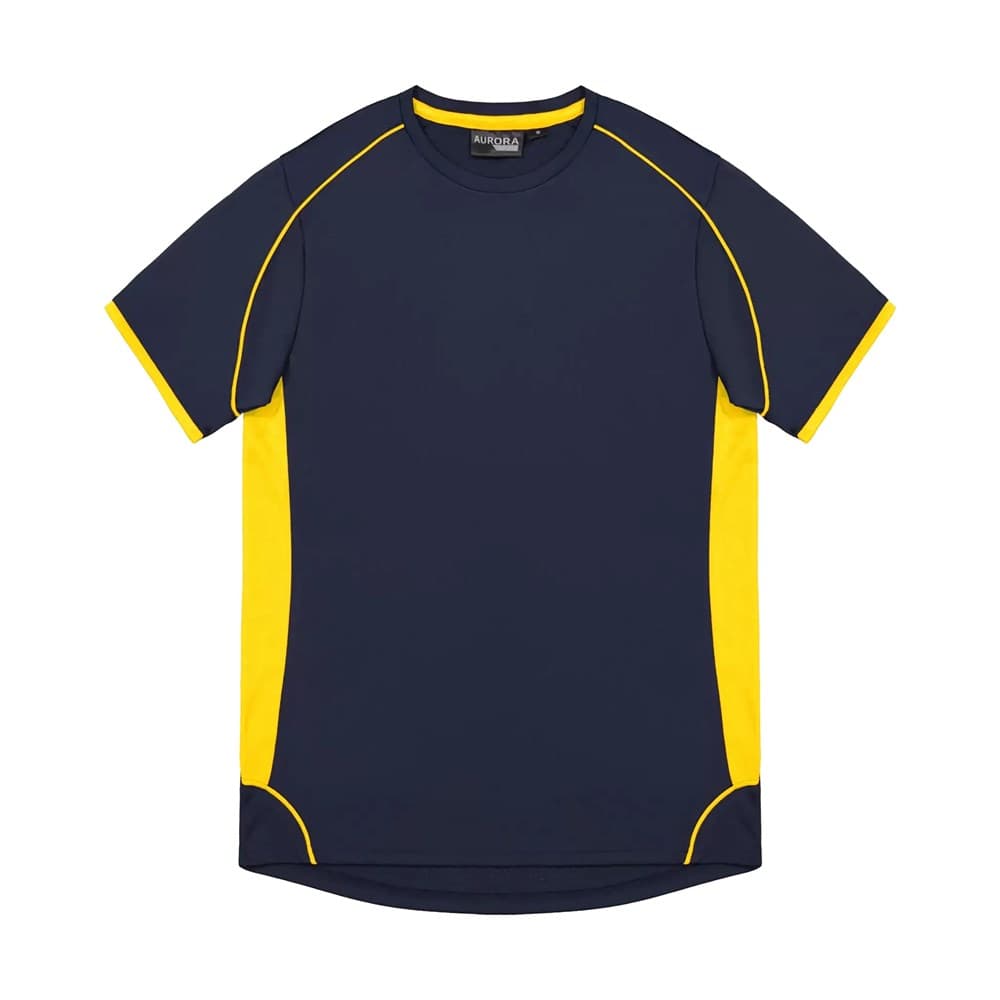 Matchpace T-Shirt - Kids Navy/Gold