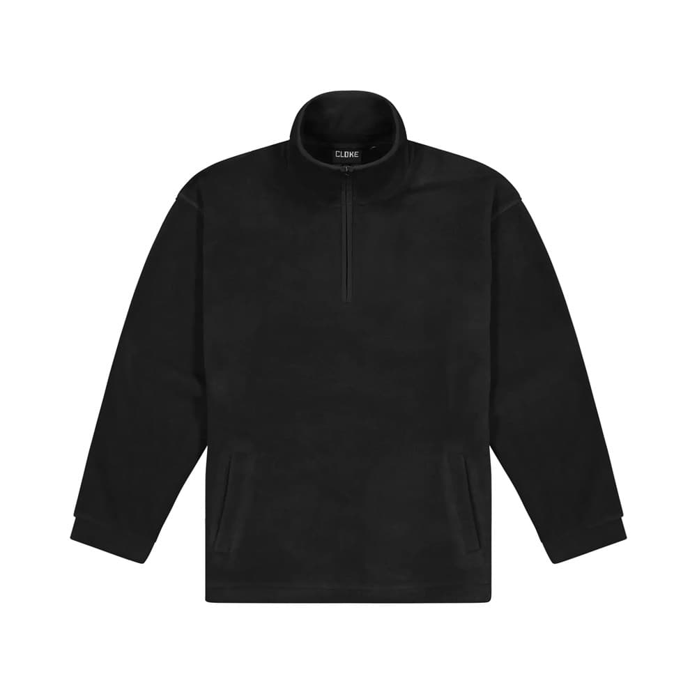 Microfleece Half Zip Top - Kids Black